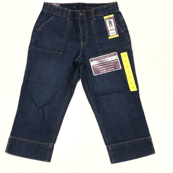 GLORIA Vanderbilt Rhea Capri Stretch Denim ILK85 - Picture 2 of 4